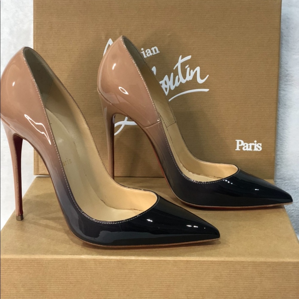 So Kate 120mm Patent Degrade Black - Nude